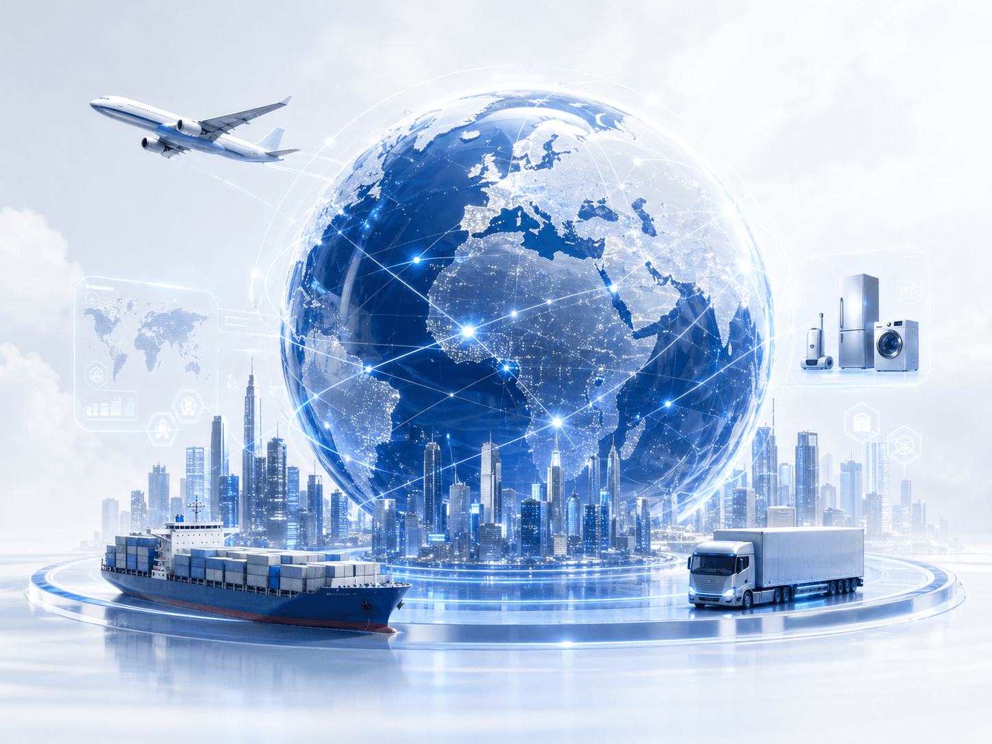 Teloh Global network connecting travel, logistics, appliances, and trade